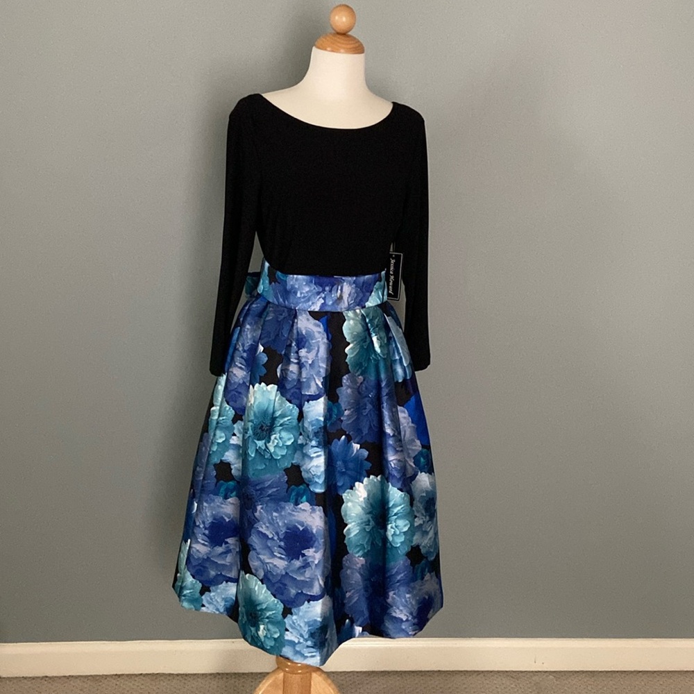 Jessica Howard Missy Cocktail Dress 3/4 Sleeves and Tulip Skirt